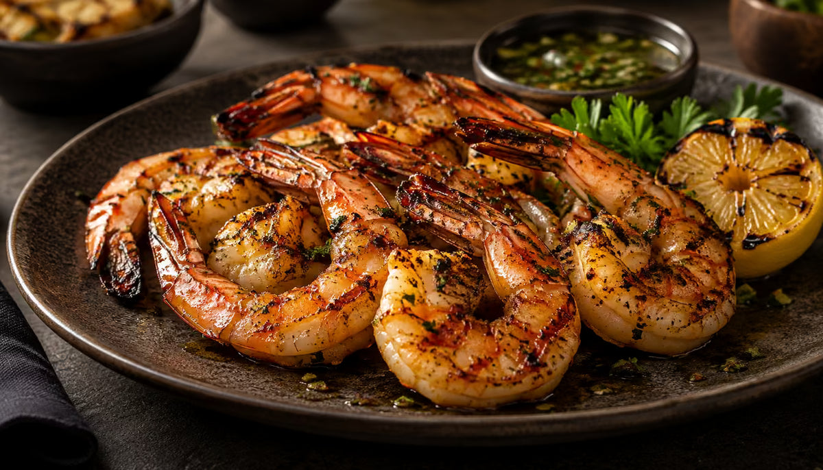 Camarones a la parrilla