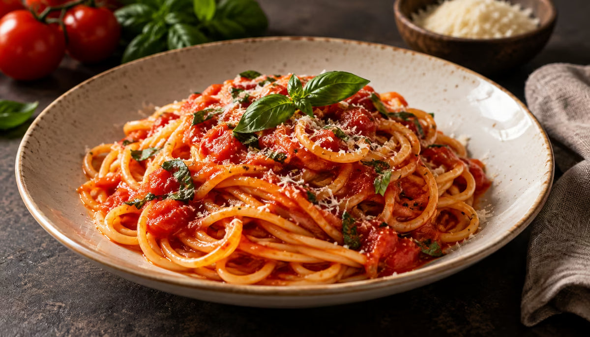 Pasta con tomate