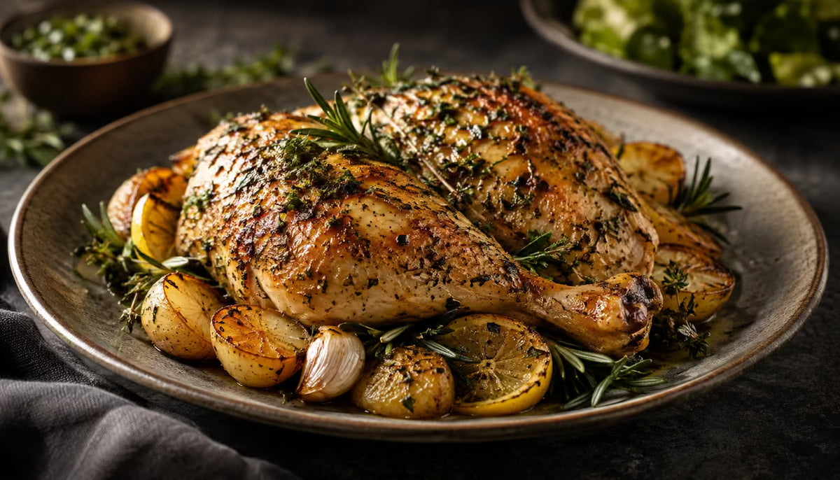 Pollo con hierbas