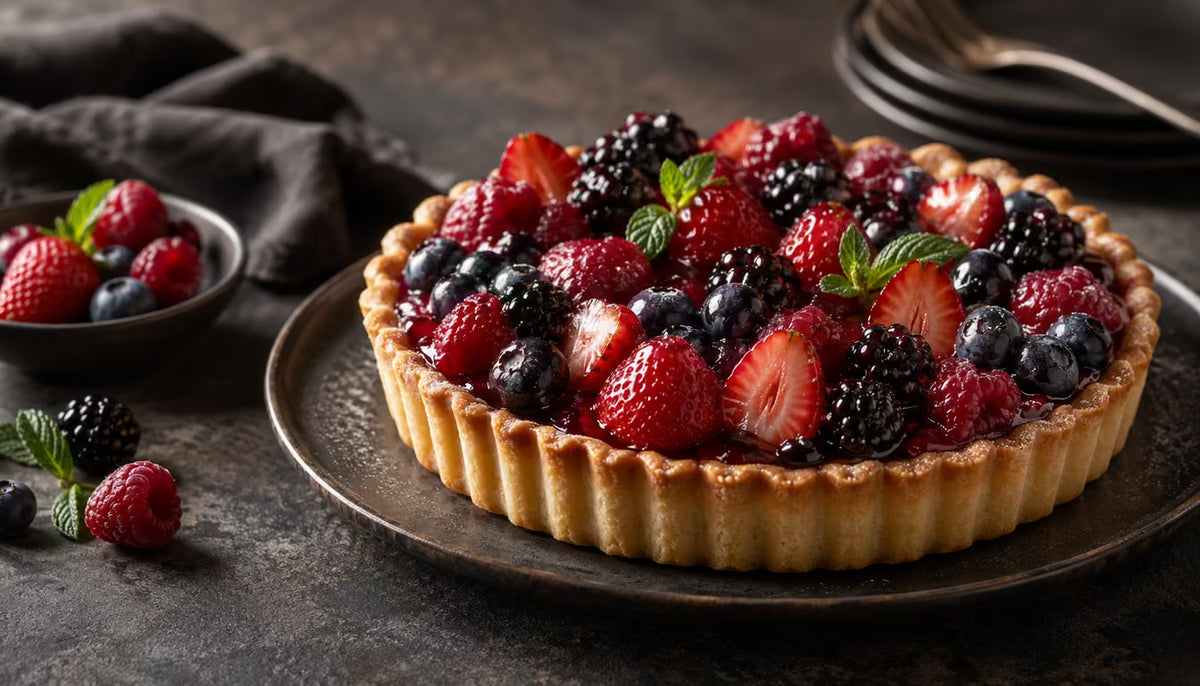 Tartas de frutos rojos